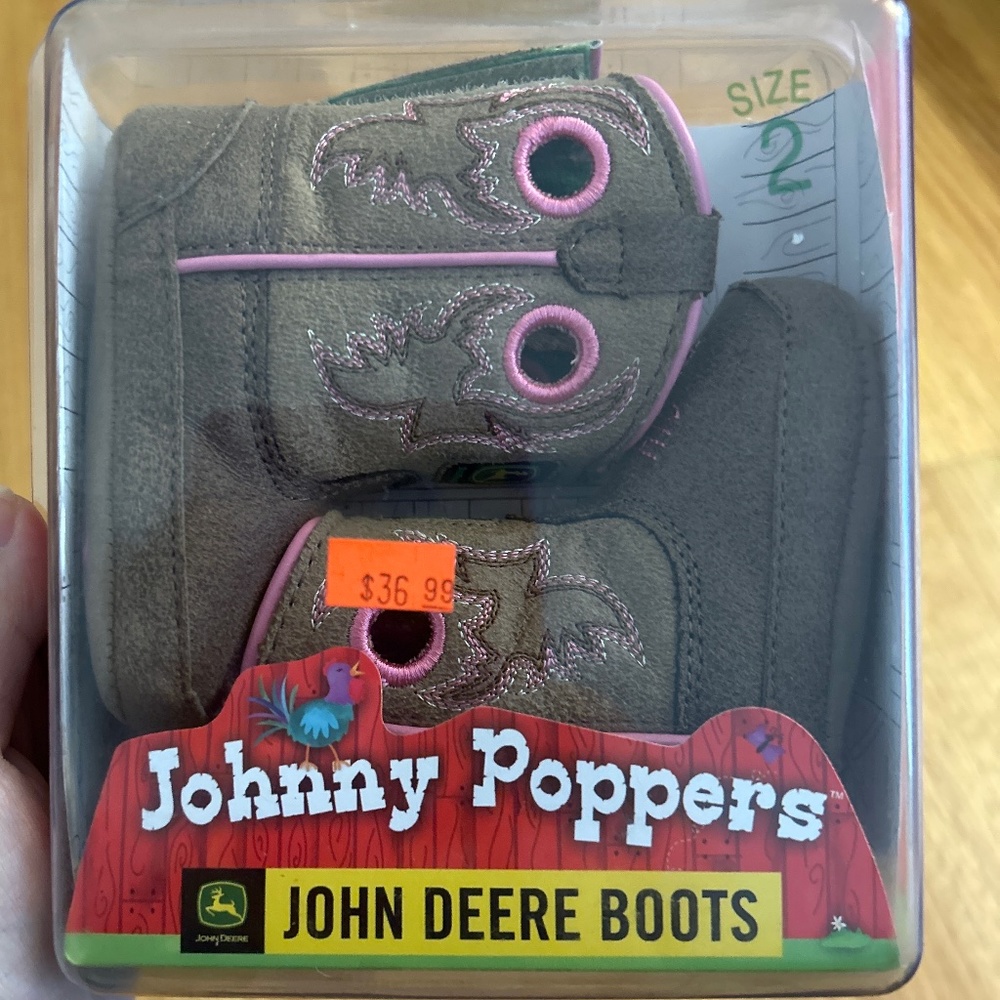 John Deere baby boots